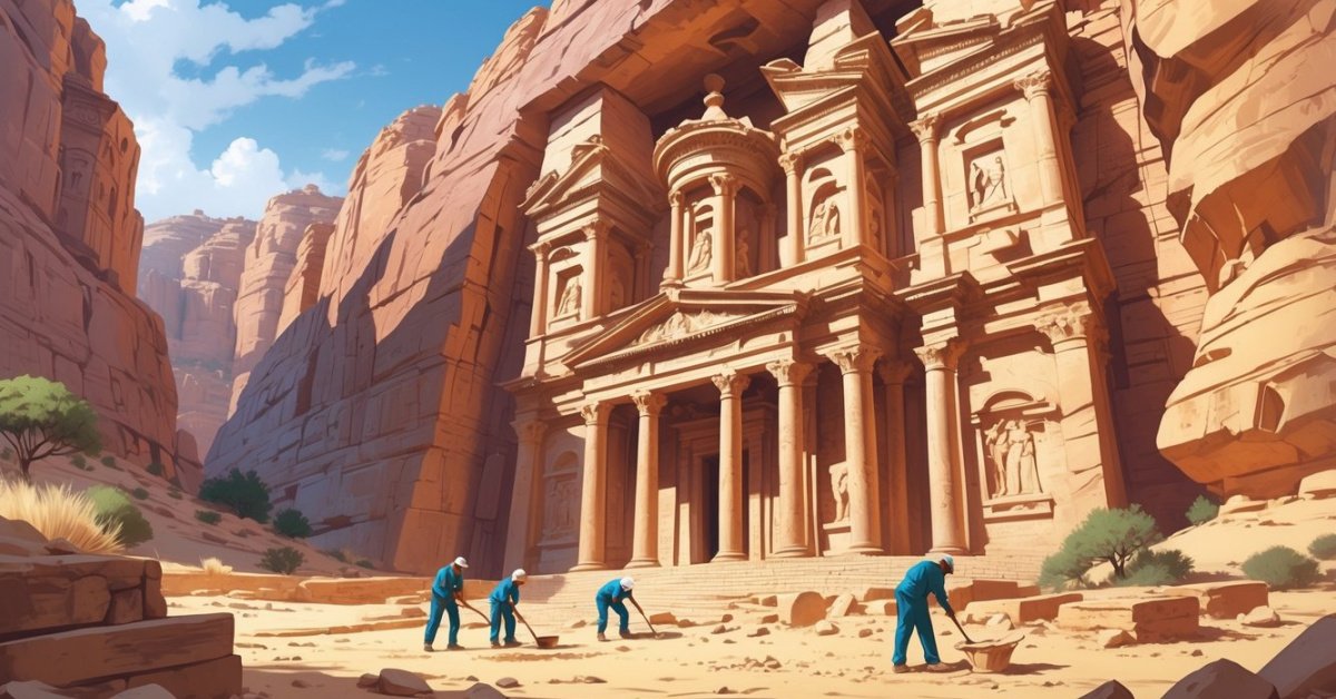 Hunt for Petra’s Lost Tombs: Digging at the Iconic Treasury and Uncovering Its Secrets
